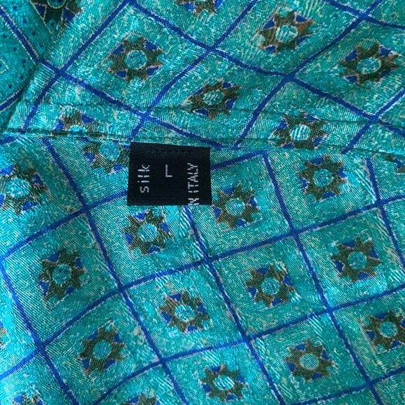 Stefano Ricci Green Silk Patterned Robe - Picture 3 of 7